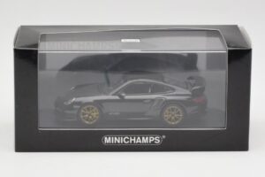 Porsche 911 997.2 GT2 RS Μαύρο με Χρυσές Ζάντες Minichamps 1:43 400069402 Μέταλλο - εικόνα 4 από 4