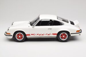 Porsche 911 Carrera RS 2.7 Grand Prix White With Red Norev 1:12 127514 Μέταλλο - εικόνα 3 από 6