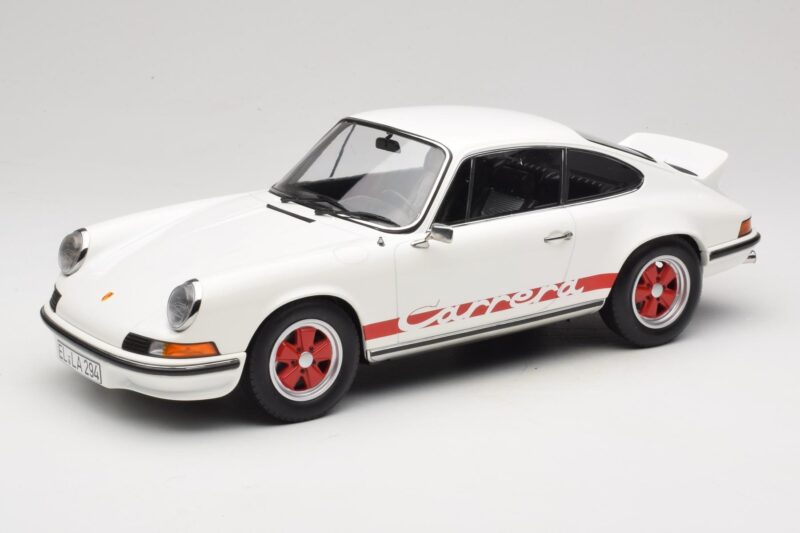 Porsche 911 Carrera RS 2.7 Grand Prix White With Red Norev 1:12 127514 Μέταλλο