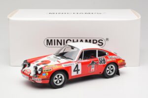 Porsche 911 S #4 G. Larrousse / M. Perramond 2nd Place Rally Monte Carlo 1972 Minichamps 1:18 107726804 Ρητίνη - εικόνα 6 από 6