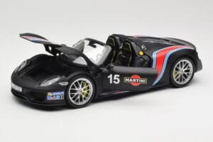 Porsche 918 Spyder Weissach Package Matt Black With Martini Stripes Minichamps 1:18 110062445 Μέταλλο - εικόνα 2 από 8