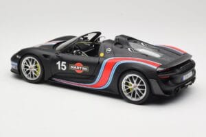 Porsche 918 Spyder Weissach Package Matt Black With Martini Stripes Minichamps 1:18 110062445 Μέταλλο - εικόνα 7 από 8