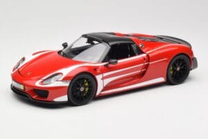 Porsche 918 Spyder Weissach Package Κόκκινο & Λευκές Ρίγες Minichamps 1:18 110062442 Μέταλλο - εικόνα 3 από 9