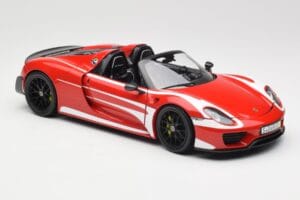 Porsche 918 Spyder Weissach Package Κόκκινο & Λευκές Ρίγες Minichamps 1:18 110062442 Μέταλλο - εικόνα 7 από 9