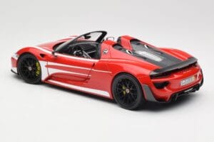 Porsche 918 Spyder Weissach Package Κόκκινο & Λευκές Ρίγες Minichamps 1:18 110062442 Μέταλλο - εικόνα 8 από 9