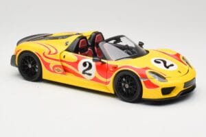Porsche 918 Spyder Weissach Package Κίτρινο Με Ρίγες Minichamps 1:18 110062446 Μέταλλο - εικόνα 6 από 8