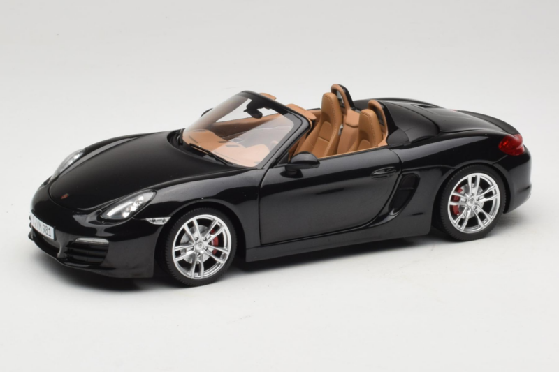 Porsche Boxster S 981 Basalt Black Minichamps 1:18 WAP0210160C Μέταλλο