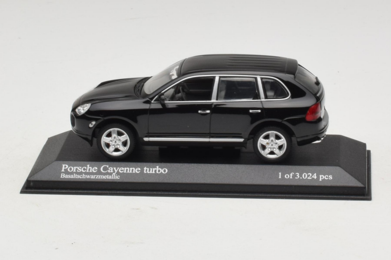 Porsche Cayenne 955 Turbo Black Metallic Minichamps 1:43 400061080 Μέταλλο