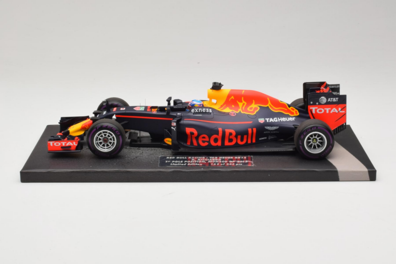Red Bull RB12 Tag Heuer #3 D. Ricciardo Red Bull Racing 1st Pole Monaco Grand Prix 2016 Minichamps 1:18 117160103 Ρητίνη