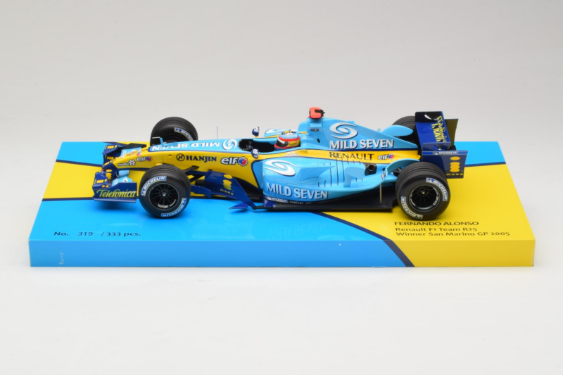 Renault R25 #5 F. Alonso Renault F1 Team San Marino Grand Prix Winner 2005 Minichamps 1:18 147050405 Μέταλλο