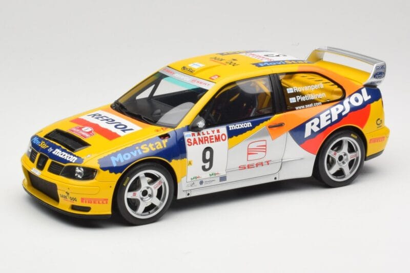 SEAT Cordoba WRC Evo 2 #9 H. Rovanpera / R. Pietilainen Rally San Remo 1999 Otto 1:18 OT483 Ρητίνη