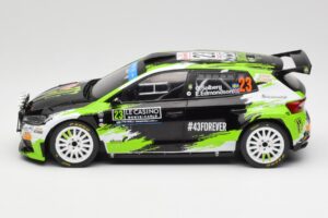 Skoda Fabia Rally2 #23 O. Solberg / E. Edmondson Rally Monte Carlo 2023 IXO 1:18 18RMC155A Μέταλλο - εικόνα 3 από 6