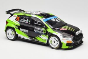 Skoda Fabia Rally2 #23 O. Solberg / E. Edmondson Rally Monte Carlo 2023 IXO 1:18 18RMC155A Μέταλλο - εικόνα 4 από 6