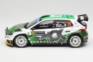 Skoda Fabia Rally2 #24 N. Gryazin / K. Aleksandrov Rally Monte Carlo 2023 IXO 1:18 18RMC155B Μέταλλο - εικόνα 3 από 6