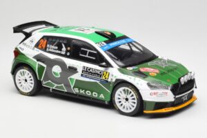 Skoda Fabia Rally2 #24 N. Gryazin / K. Aleksandrov Rally Monte Carlo 2023 IXO 1:18 18RMC155B Μέταλλο - εικόνα 4 από 6