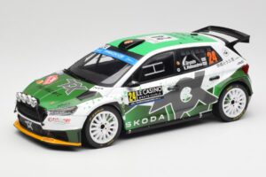 Skoda Fabia Rally2 #24 N. Gryazin / K. Aleksandrov Rally Monte Carlo 2023 IXO 1:18 18RMC155B Μέταλλο