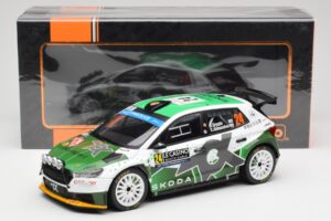 Skoda Fabia Rally2 #24 N. Gryazin / K. Aleksandrov Rally Monte Carlo 2023 IXO 1:18 18RMC155B Μέταλλο - εικόνα 6 από 6