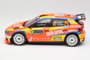 Skoda Fabia Rally2 #25 P. Lopez Rally Monte Carlo 2024 IXO 1:18 18RMC199 Μέταλλο - εικόνα 3 από 6