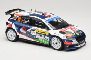 Skoda Fabia Rally2 #10 S. Wagner / G. Winter Barum Czech Rally Zlín 2024 IXO 1:18 18RMC221 Μέταλλο - εικόνα 4 από 6