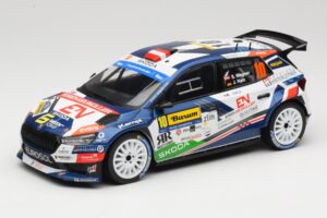 Skoda Fabia Rally2 #10 S. Wagner / G. Winter Barum Czech Rally Zlín 2024 IXO 1:18 18RMC221 Μέταλλο