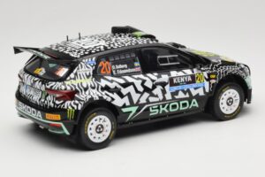 Skoda Fabia Rally2 #20 O. Solberg / E. Edmund Safari Rally Kenya 2024 IXO 1:18 18RMC222 Μέταλλο - εικόνα 2 από 6