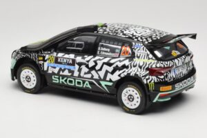 Skoda Fabia Rally2 #20 O. Solberg / E. Edmund Safari Rally Kenya 2024 IXO 1:18 18RMC222 Μέταλλο - εικόνα 5 από 6