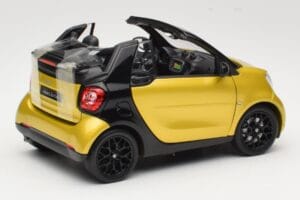 Smart Fortwo 453 Καμπριολέ Μαύρο Και Κίτρινο Norev 1:18 B66960289 Μέταλλο - εικόνα 3 από 8