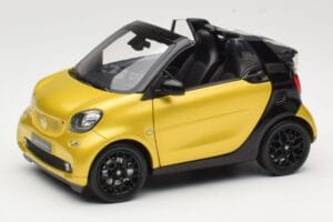 Smart Fortwo 453 Καμπριολέ Μαύρο Και Κίτρινο Norev 1:18 B66960289 Μέταλλο