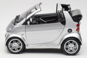 Smart Fortwo W450 Brabus Cabrio Ασημί Έκδοση Αντιπροσώπου Kyosho 1:18 0017769V001C05Q00 Μέταλλο - εικόνα 4 από 8