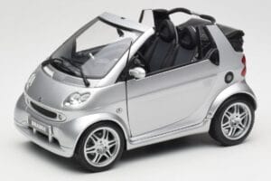 Smart Fortwo W450 Brabus Cabrio Ασημί Έκδοση Αντιπροσώπου Kyosho 1:18 0017769V001C05Q00 Μέταλλο