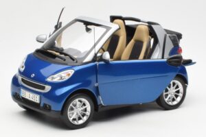 Smart Fortwo W451 Καμπριολέ Μπλε Ασημί Minichamps 1:18 Q0022565V001C80Q00 Μέταλλο - εικόνα 2 από 8