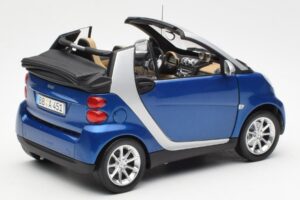 Smart Fortwo W451 Καμπριολέ Μπλε Ασημί Minichamps 1:18 Q0022565V001C80Q00 Μέταλλο - εικόνα 3 από 8