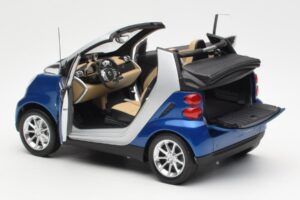 Smart Fortwo W451 Καμπριολέ Μπλε Ασημί Minichamps 1:18 Q0022565V001C80Q00 Μέταλλο - εικόνα 5 από 8