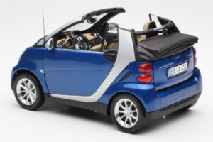 Smart Fortwo W451 Καμπριολέ Μπλε Ασημί Minichamps 1:18 Q0022565V001C80Q00 Μέταλλο - εικόνα 7 από 8