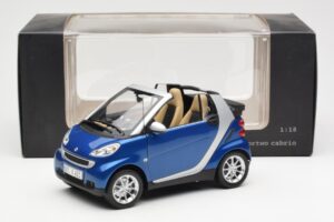 Smart Fortwo W451 Καμπριολέ Μπλε Ασημί Minichamps 1:18 Q0022565V001C80Q00 Μέταλλο - εικόνα 8 από 8