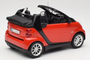 Smart Fortwo W451 Καμπριολέ Κόκκινο Μαύρο Minichamps 1:18 150036333 Μέταλλο - εικόνα 3 από 8