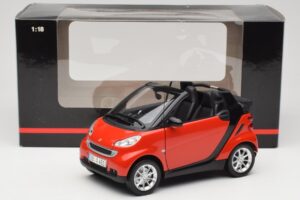 Smart Fortwo W451 Καμπριολέ Κόκκινο Μαύρο Minichamps 1:18 150036333 Μέταλλο - εικόνα 8 από 8