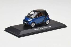 Smart Fortwo Coupe Aqua Μπλε Metallic & Μαύρο Minichamps 1:43 Q0022558V001C77Q00 Μέταλλο - εικόνα 2 από 4