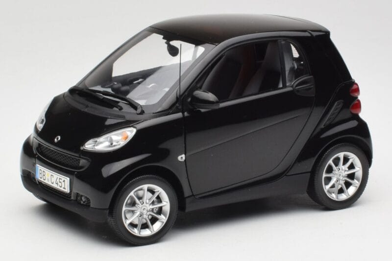 Smart Fortwo Coupé W451 Deep Μαύρο Minichamps 1:18 Q0022563V001C02Q00 Μέταλλο