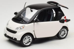 Smart Fortwo 451 Coupe Λευκό Μαύρο Minichamps 1:18 150036302 Μέταλλο - εικόνα 2 από 8