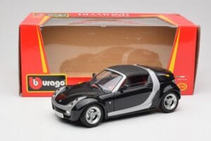Smart Roadster Σκούρο Μπλε Bburago 1:18 34917 Μέταλλο - εικόνα 8 από 8