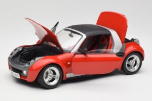 Smart Ρόντστερ Κόκκινο Bburago 1:18 34099 Μέταλλο - εικόνα 2 από 8