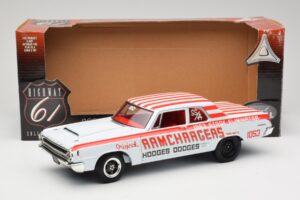 Dodge 330 Super Stock Ramchargers NHRA 1964 Highway 61 1:18 50044 Μέταλλο - εικόνα 8 από 8