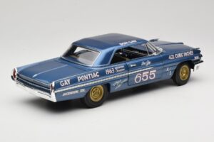 Pontiac Catalina Super Duty Super Stock #655 Μπλε 1962 Auto World 1:18 AW201/06 Μέταλλο - εικόνα 3 από 8