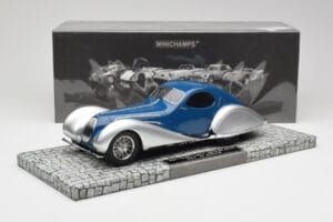 Talbot-Lago T150 C-SS Coupe Μπλε Ασημί Minichamps 1:18 107117122 Ρητίνη - εικόνα 6 από 6