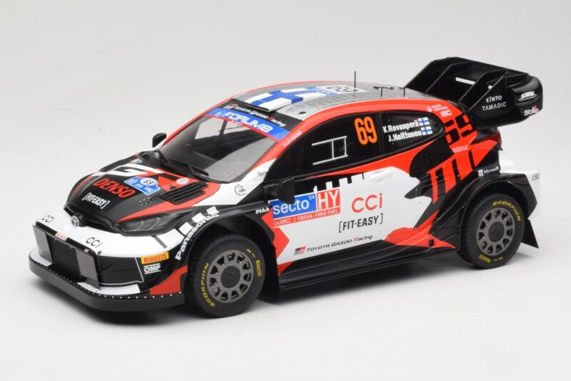 Toyota GR Yaris Rally1 #69 Toyota Gazoo Racing WRT K. Rovanpera / J. Halttunen Rally Finland 2024 IXO 1:18 18RMC218 Μέταλλο