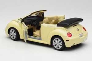 Volkswagen Beetle Καμπριολέ Κίτρινο Gate 1:18 VW24108 Μέταλλο - εικόνα 5 από 8