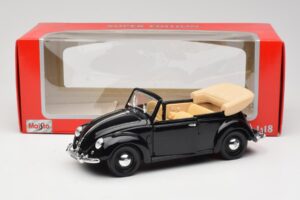Volkswagen Σκαραβαίος Καμπριολέ Μαύρο Maisto 1:18 37800-M6 Μέταλλο - εικόνα 8 από 8