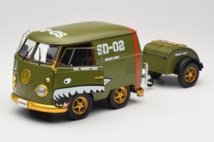 Volkswagen Kool Kombi Army Fighter Green Solido 1:18 S1810901 Μέταλλο - εικόνα 2 από 8