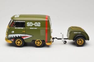 Volkswagen Kool Kombi Army Fighter Green Solido 1:18 S1810901 Μέταλλο - εικόνα 4 από 8